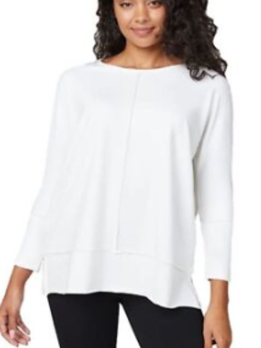 SPANX Heather Grey Long Sleeve Dolman Top Size 1X